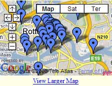 Map of Rotterdam